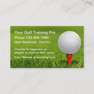 Golf-Trainings-Businesscard-Thema Visitenkarte