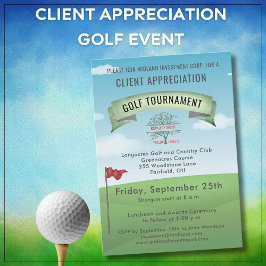 Golf Turnier der Firma Corporate Company Einladung