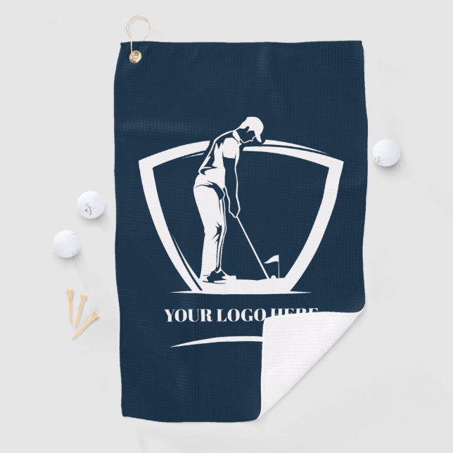 Golf-Turnier für Navy-Logo Golfhandtuch (Insitu)