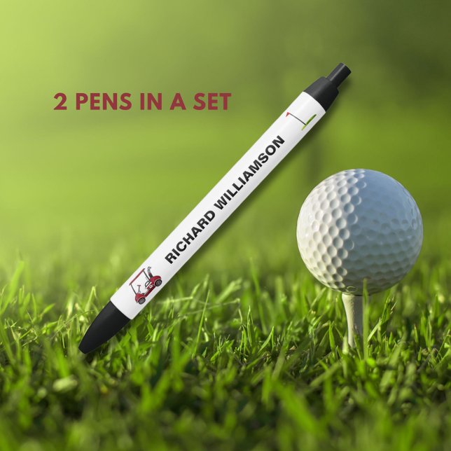 Golf Typ Kartbahn Personalisierter Name Pen Kugelschreiber (Von Creator hochgeladen)
