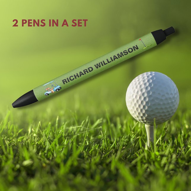 Golf Typ Kartbahn Personalisierter Name Pen Kugelschreiber (Von Creator hochgeladen)