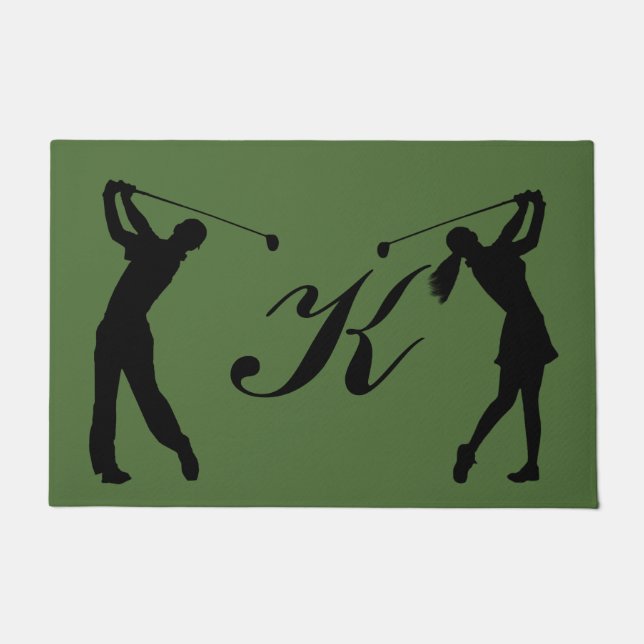 Golf-Typ-kundengerechtes Monogramm Fußmatte (Vorderseite)