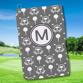 Golf Typ Stilvolle Golf Design Custom Monogram Golfhandtuch