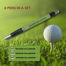 Golf Typ Warenkorb Personalisierter Name Kugelschreiber