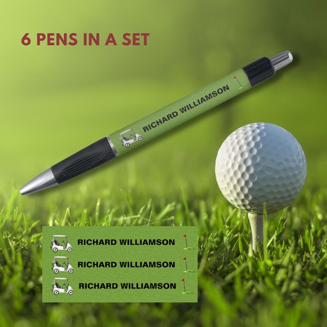 Golf Typ Warenkorb Personalisierter Name Kugelschreiber (Von Creator hochgeladen)