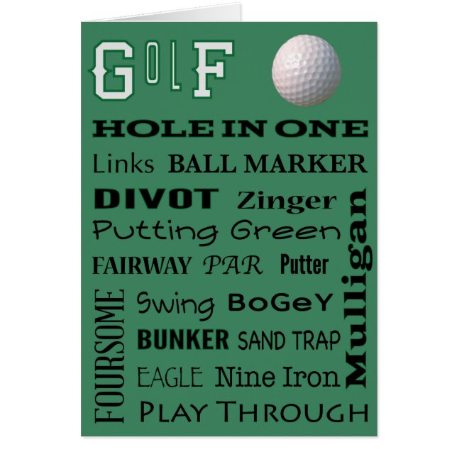 GOLF-Typografie (Vorne)