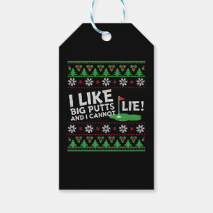Golf Ugly Christmas Geschenkanhänger