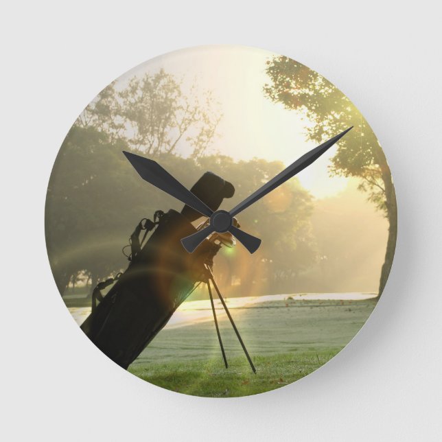 Golf-Uhr Runde Wanduhr (Vorderseite)