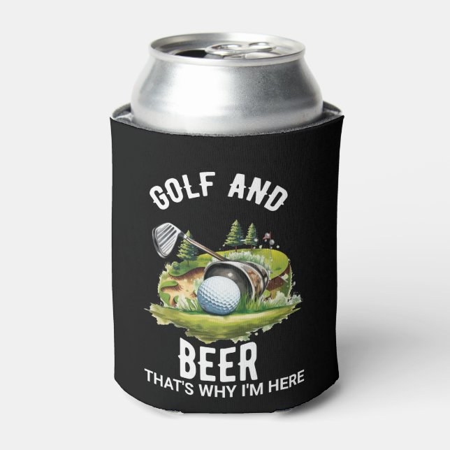 Golf und Bier Dosenkühler (Kanne Vorderseite)