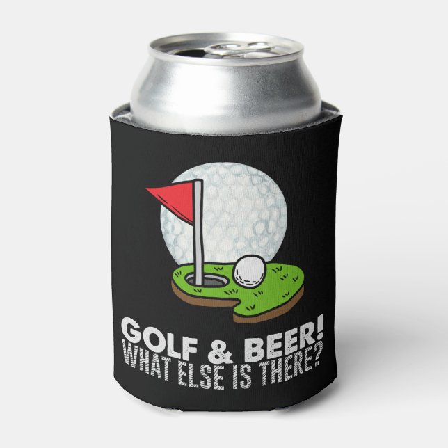 Golf und Bier Dosenkühler (Kanne Vorderseite)
