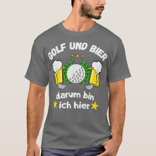 Golf und Bier Lustige Golfspieler Wellness-Center T-Shirt
