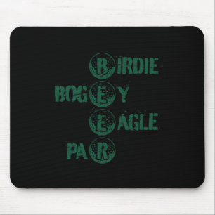 Golf und Bier Lustiger Golf Golfspielender Golfer Mousepad