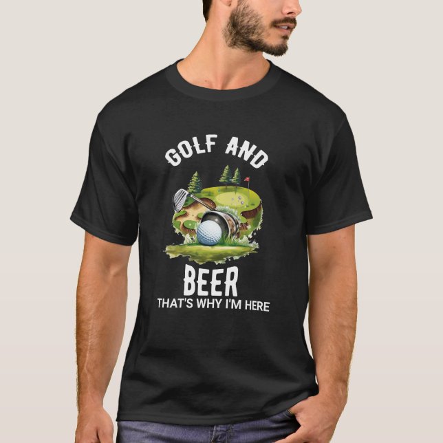 Golf und Bier T-Shirt (Vorderseite)