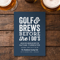 Golf und Brauen bevor ich's Bachelor-Party