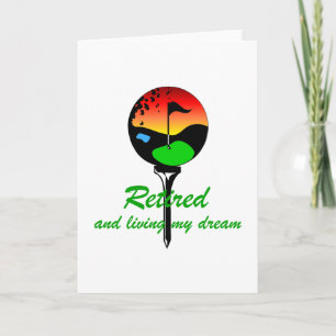 Golf und Ruhestand Karte