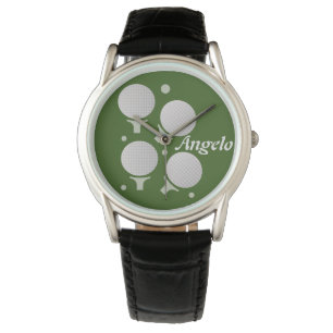 Golf- und Tee-Verlauf Ball Herren-Geschenk Armbanduhr