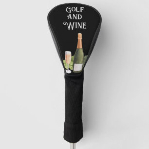 Golf und Wein für Golfspieler Headcover