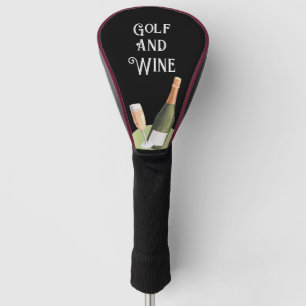 Golf und Wein für Golfspieler Headcover