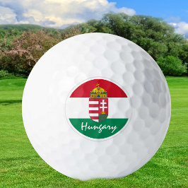Golf Ungarn & Ungarische Flagge / Golf Ball