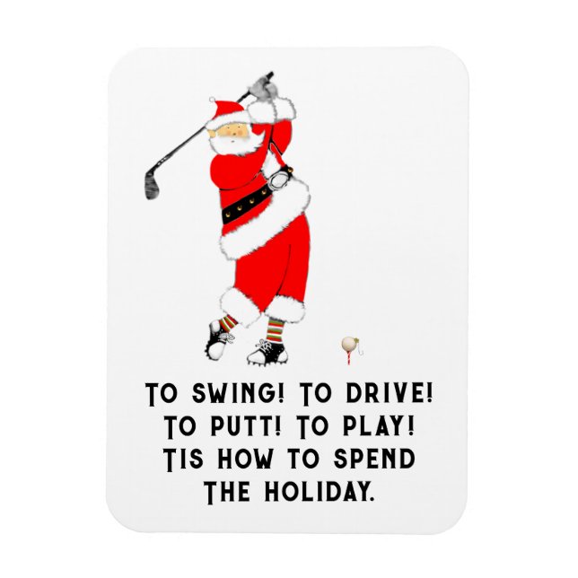 Golf Urlaub Geschenk Magnet (Vertikal)