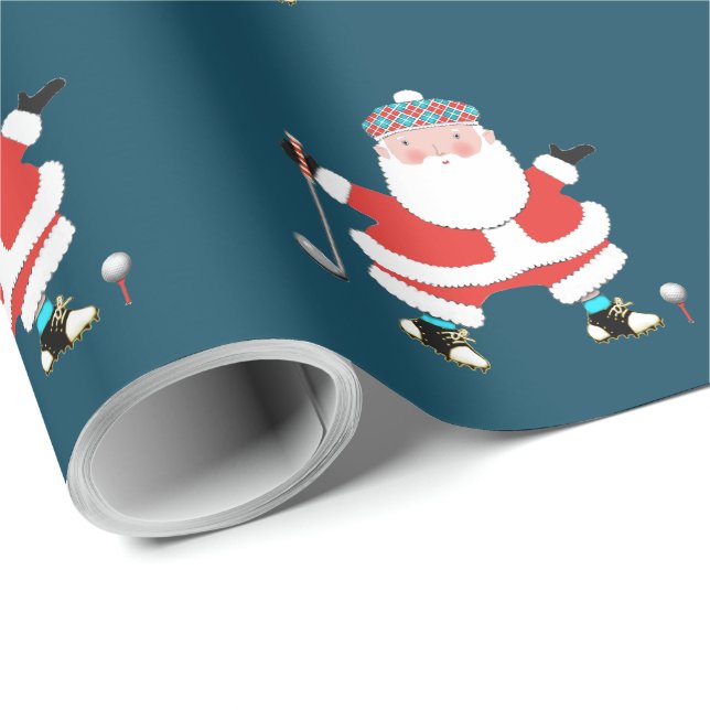 Golf Urlaubsgeschenk Geschenkpapier (Rolleneckpunkt)