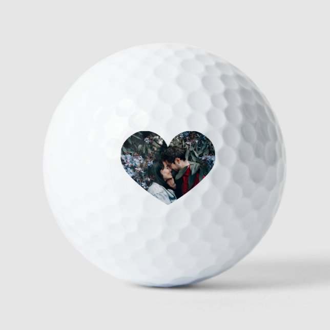 Golf Valentines Day Golfer Sports Lovers Couple Golfball (Vorderseite)