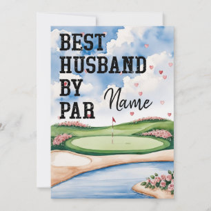 Golf Valentine's zu Mann Golfer am besten par Feiertagskarte