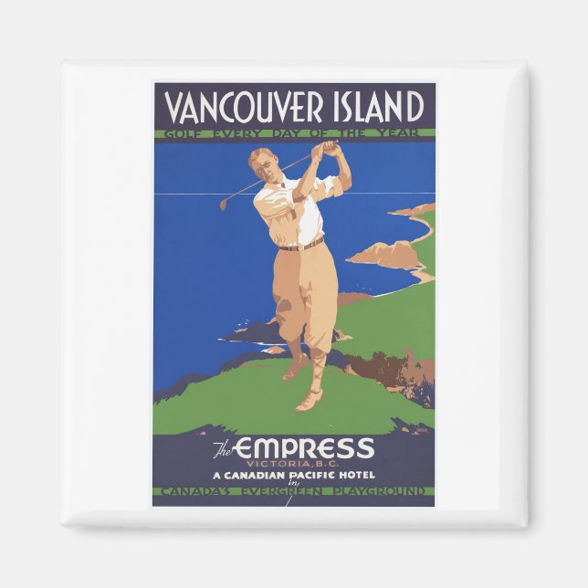 Golf Vancouver Island Kanada Magnet (Vorne)