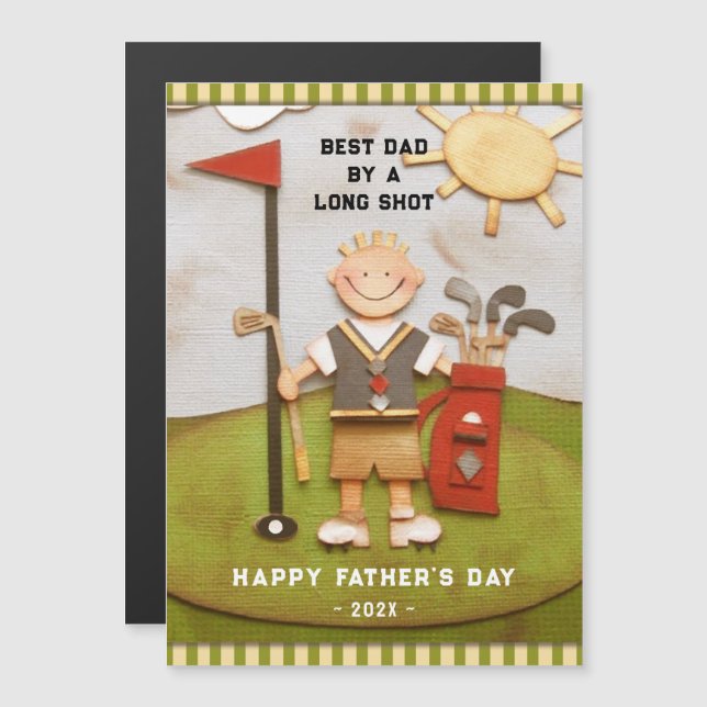 Golf Vater Card Magnetkarte (Vorne/Hinten)