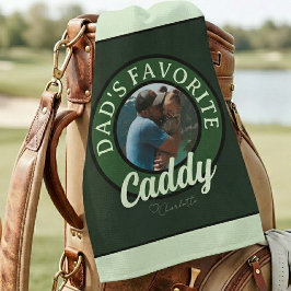 Golf Vater Favorite Caddy Individuelle Name Golfhandtuch