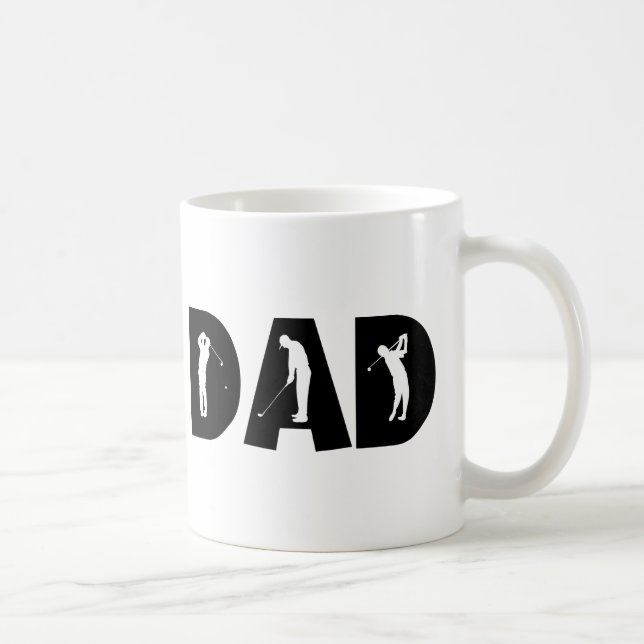 Golf-Vater-Geschenk Tasse (Rechts)