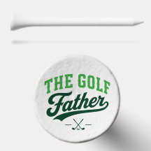 Golf-Vater-Grün Retro-T-Shirt-Design