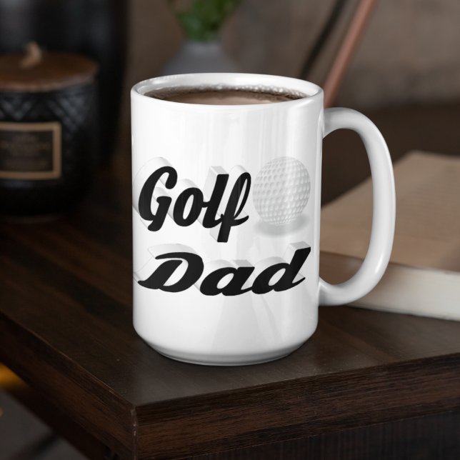 Golf Vater Halbtext Riesenkaffee Tasse (Von Creator hochgeladen)