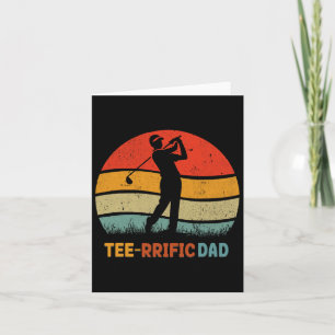 Golf Vater Vater's Day Golfing Retro 70er Golfer T Karte
