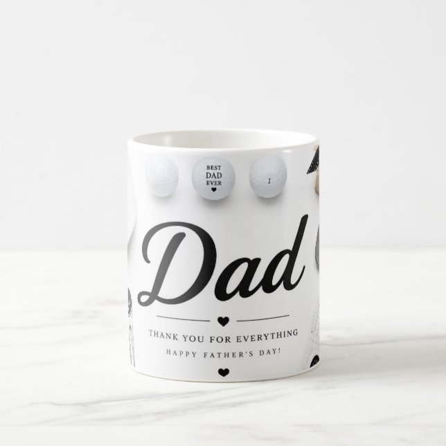 Golf Vater Vatertag  Kaffeetasse (Mittel)