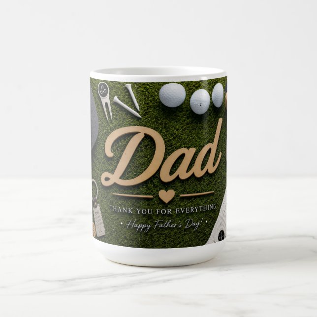Golf-Vater Vatertag Kaffeetasse (Mittel)
