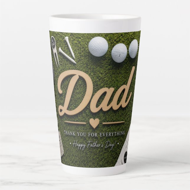 Golf-Vater Vatertag Kaffeetasse Milchtasse (Vorderseite)