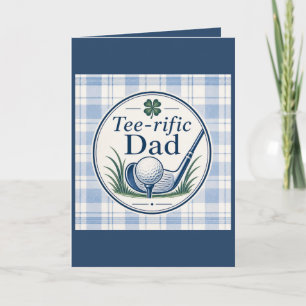Golf-Vater Vatertagskarte Tee-rifischer Vater Karte