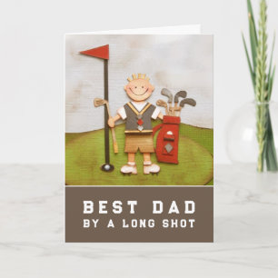 Golf-Vater zum Vatertag Karte