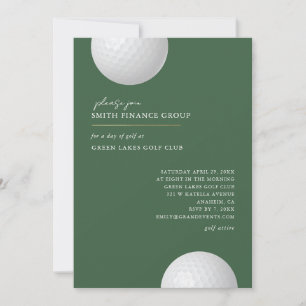 Golf-Veranstaltungseinladung Firmen-Event Einladung