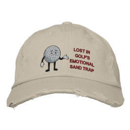 Golf verliert in der emotionalen Sandfalle Bestickte Baseballkappe