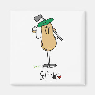Golf Verrückte T-Shirts und Geschenke Magnet