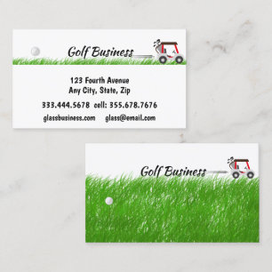Golf verwandte Business Carts, Turf, Lieferungen Visitenkarte
