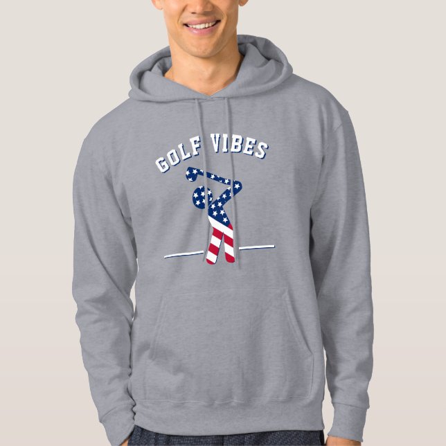 GOLF VIBES American Golfer Hoodie (Vorderseite)