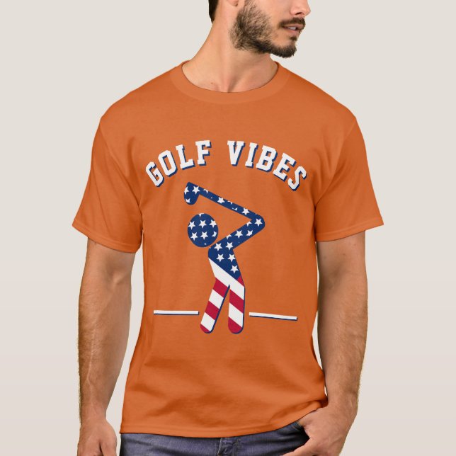 GOLF VIBES American Golfer T-Shirt (Vorderseite)