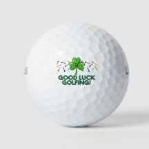 Golf viel Glück Golf mit Kleeblatt und T-Shirts