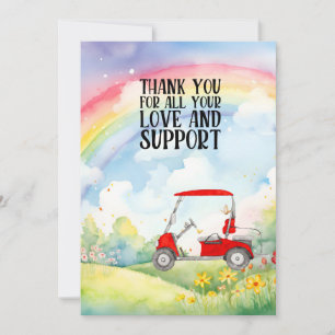 Golf Vielen Dank für die Liebe und Unterstützung f Dankeskarte