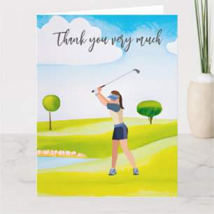 Golf Vielen Dank für Ihre Karte für Golfer
