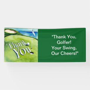 Golf Vielen Dank Golfer Banner für das Golf Party