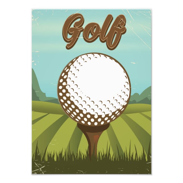 Golf Vintag Style Poster (Vorne)